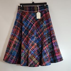 Handmade Vibrant Multicolor A-Line Skirt